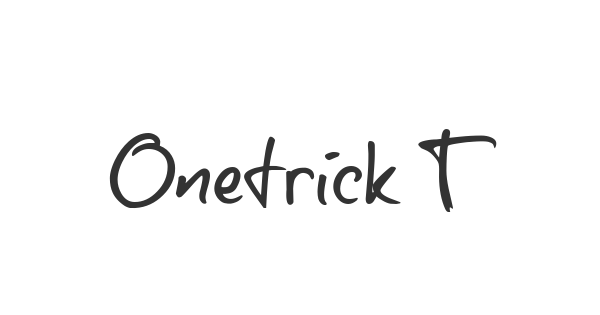 Onetrick Tony font thumbnail