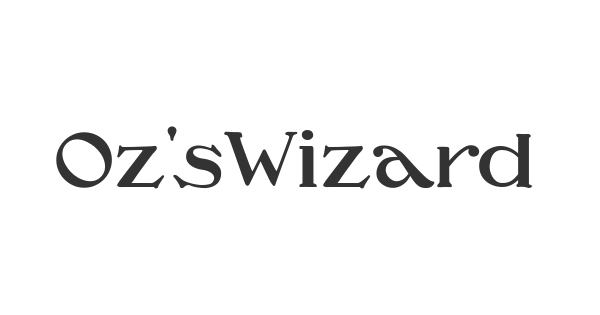 Oz’sWizard font thumbnail