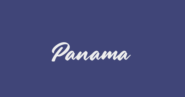 Panama font thumbnail