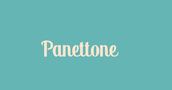 Panettone font thumbnail