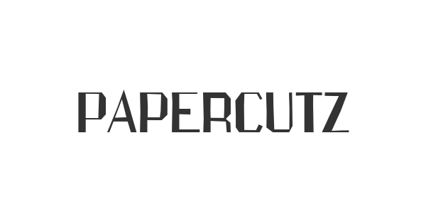 Papercutz font thumbnail