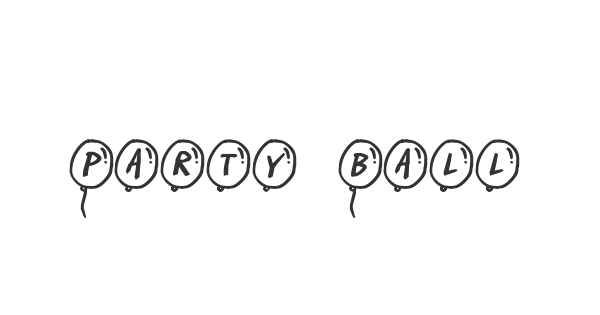 Party Balloons font thumbnail