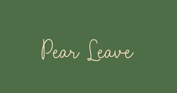 Pear Leaves font thumbnail