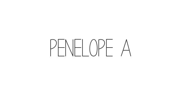 Penelope Anne font thumbnail