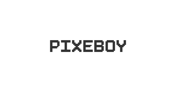 Pixeboy font thumbnail