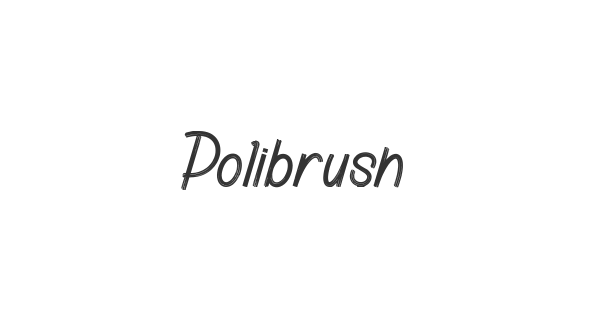 Polibrush font thumbnail
