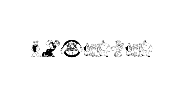 Popeye font thumbnail