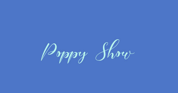 Poppy Shower font thumbnail