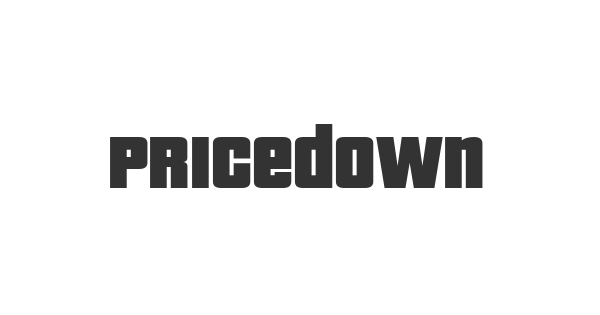 Pricedown font thumbnail