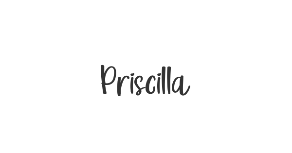 Priscilla font thumbnail
