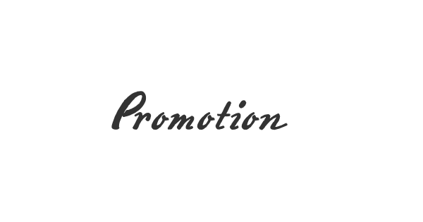 Promotion Script font thumbnail