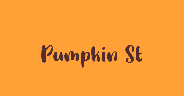 Pumpkin Story font thumbnail