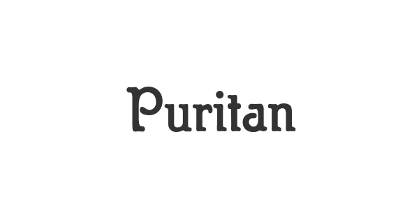 Puritan font thumbnail