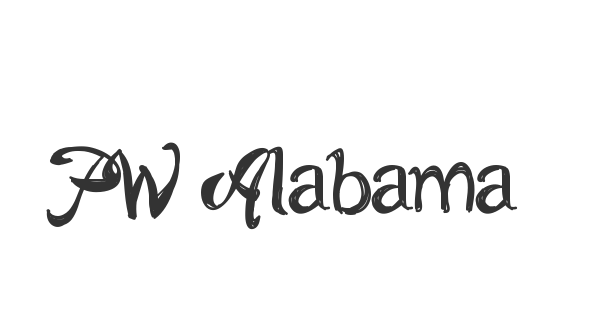 PW Alabama font thumbnail