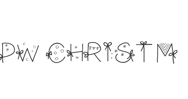 PW Christmas font thumbnail