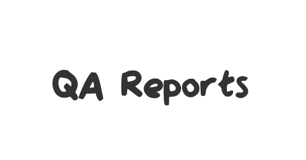 QA Reports font thumbnail