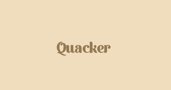 Quacker font thumbnail