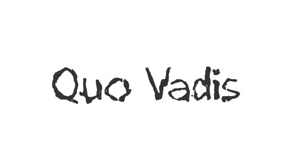 Quo Vadis Quasimodo font thumbnail