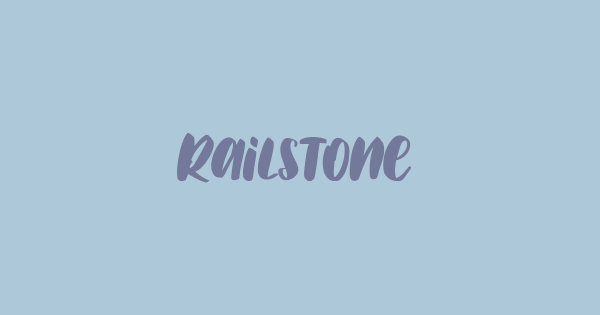 Railstone font thumbnail