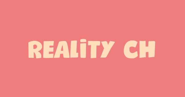 Reality Check font thumbnail