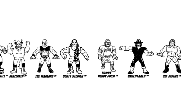 Retro Hasbro WWF Figures font thumbnail