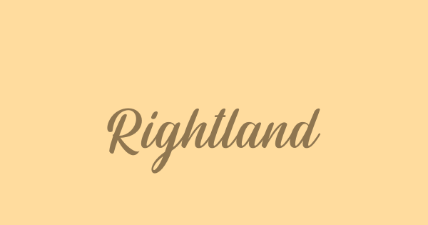 Rightland font thumbnail