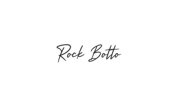 Rock Bottom font thumbnail