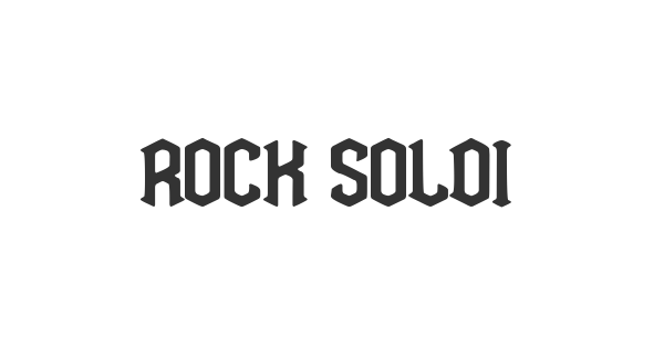 Rock Soldier font thumbnail