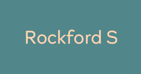 Rockford Sans font thumbnail