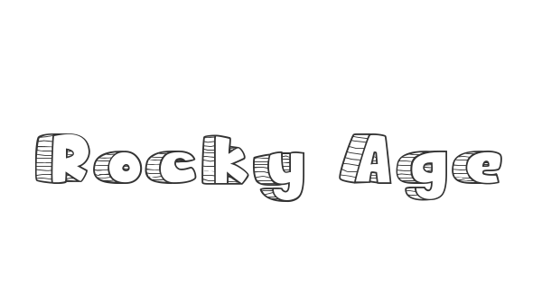 Rocky Age font thumbnail