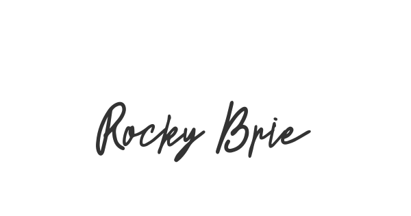Rocky Brie font thumbnail