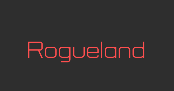 Rogueland font thumbnail