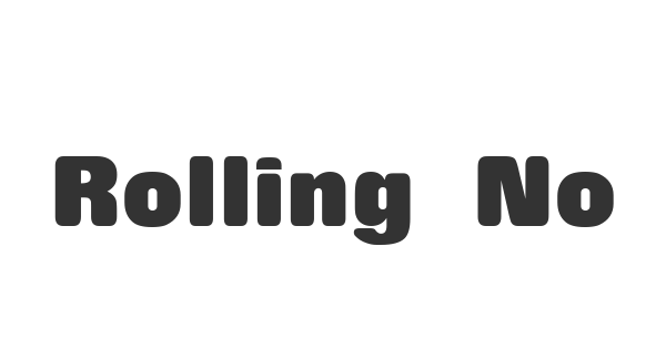 Rolling No One font thumbnail