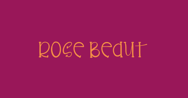 Rose Beauty font thumbnail