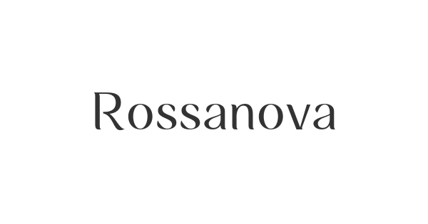 Rossanova font thumbnail