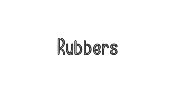 Rubbers font thumbnail