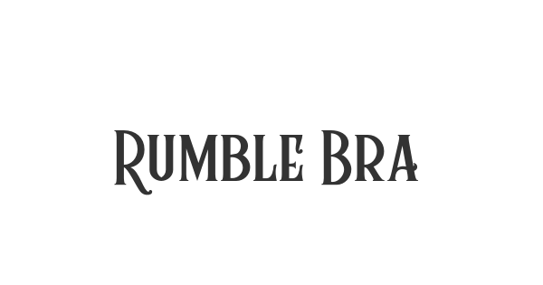 Rumble Brave font thumbnail