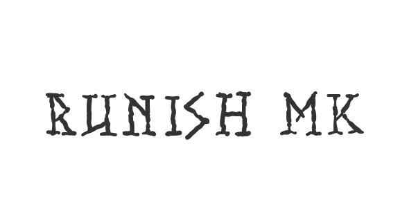 Runish MK font thumbnail