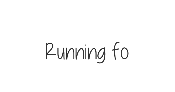 Running for a cause font thumbnail