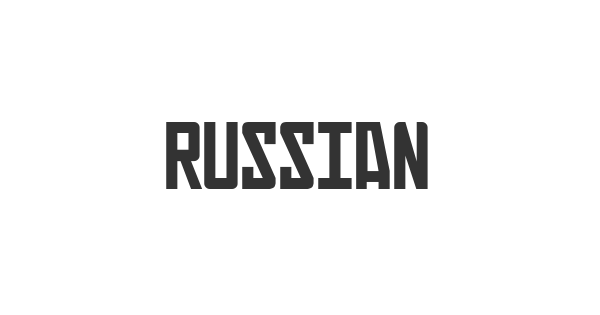 Russian font thumbnail