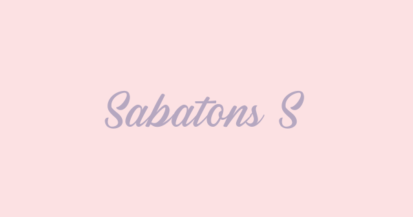 Sabatons Scriptscri font thumbnail