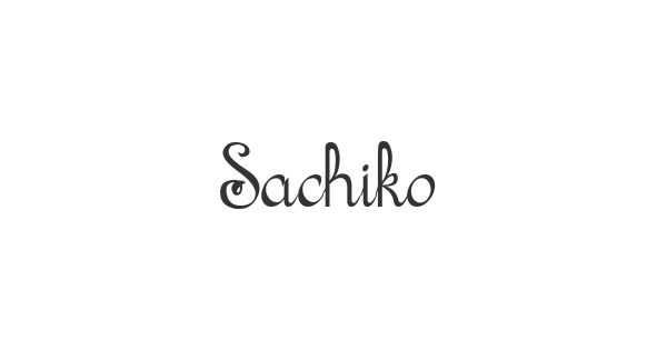 Sachiko font thumbnail