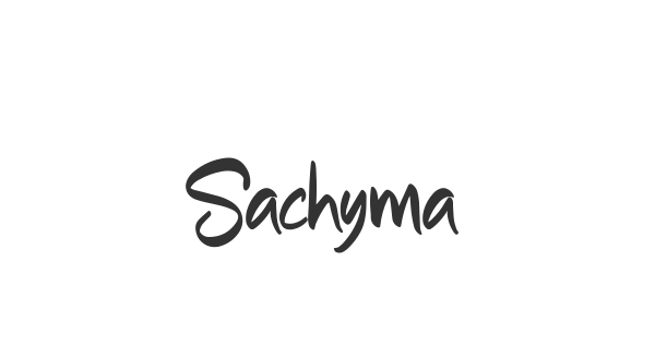 Sachyma font thumbnail