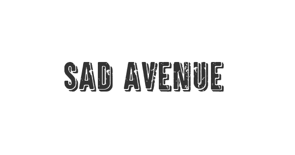 Sad Avenue font thumbnail