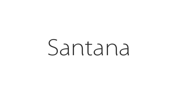 Santana font thumbnail