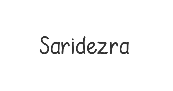 Saridezra font thumbnail