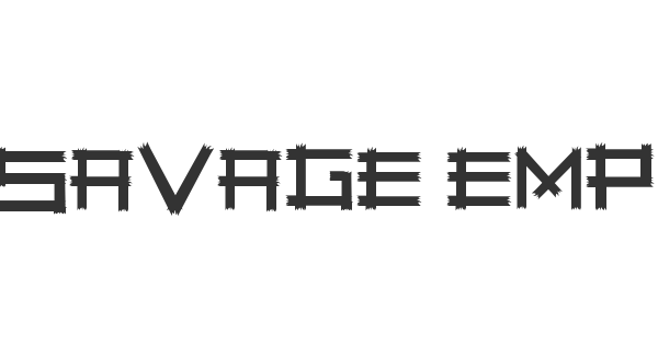 Savage Empire font thumbnail