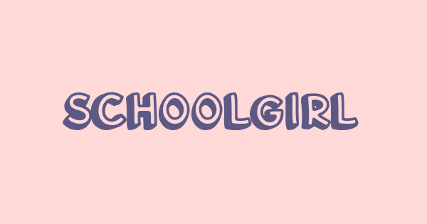 Schoolgirls font thumbnail