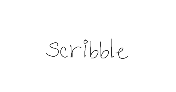 Scribble font thumbnail