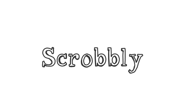 Scrobbly font thumbnail